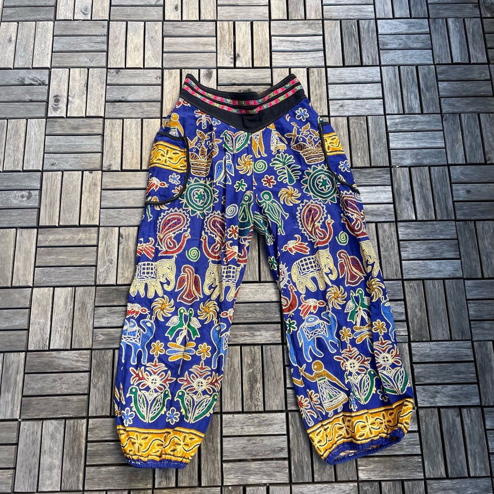 Colorful Thai harem pants.